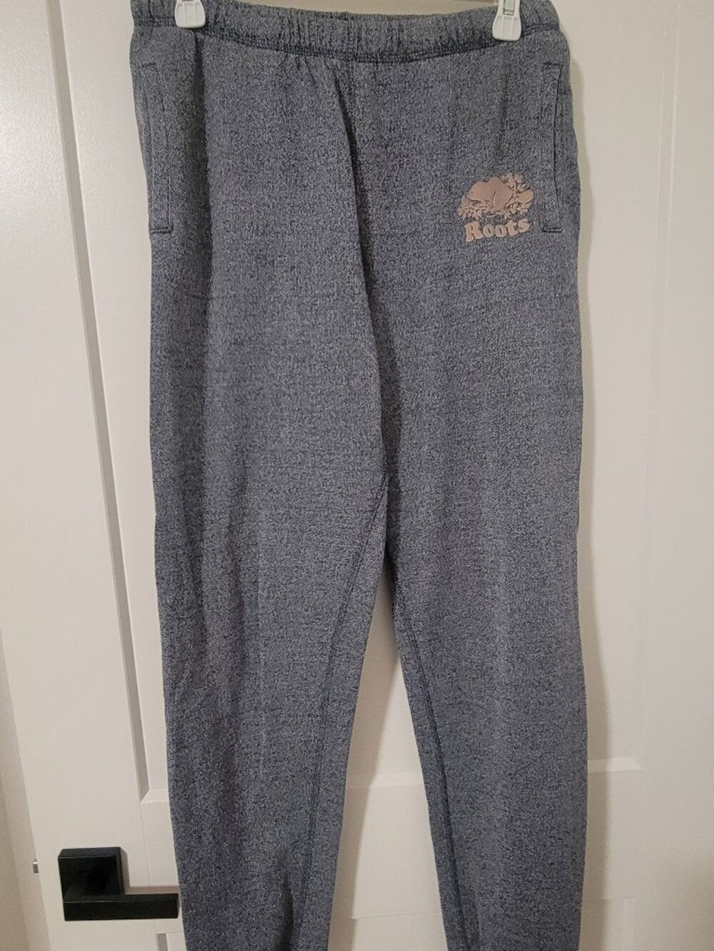 Roots Organic Original Cooper Beaver Sweatpants - Salt & Pepper / S - Picture 2 of 9